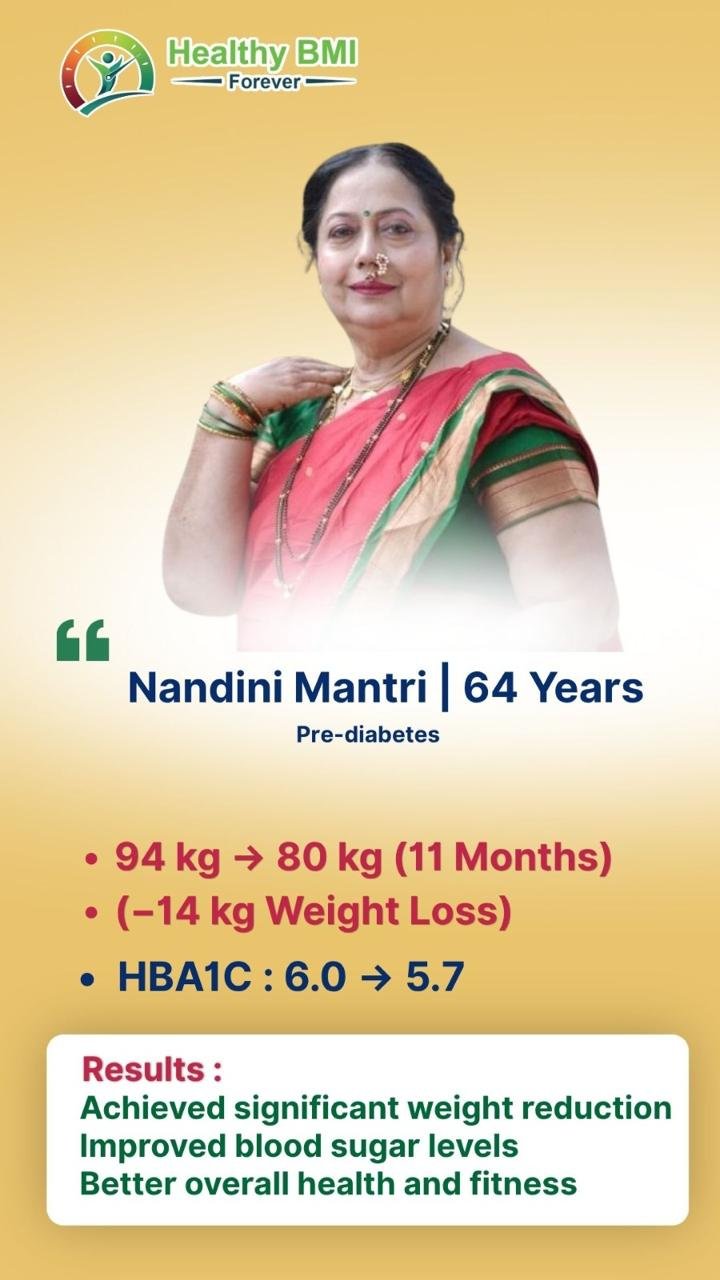 Nandini Mantri — 14 kg weight loss in 11 months